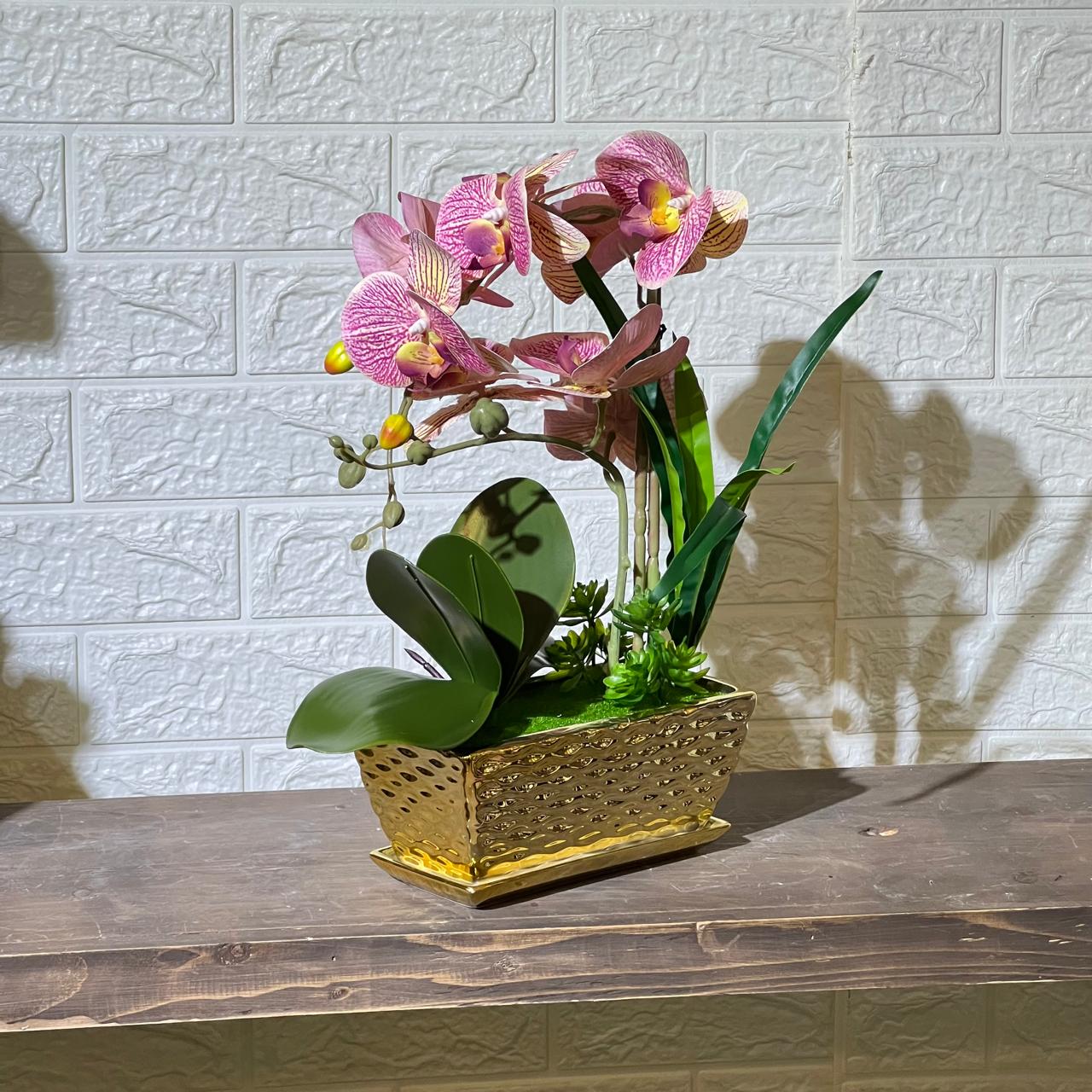 Chrome Artificial Plant Arrangement