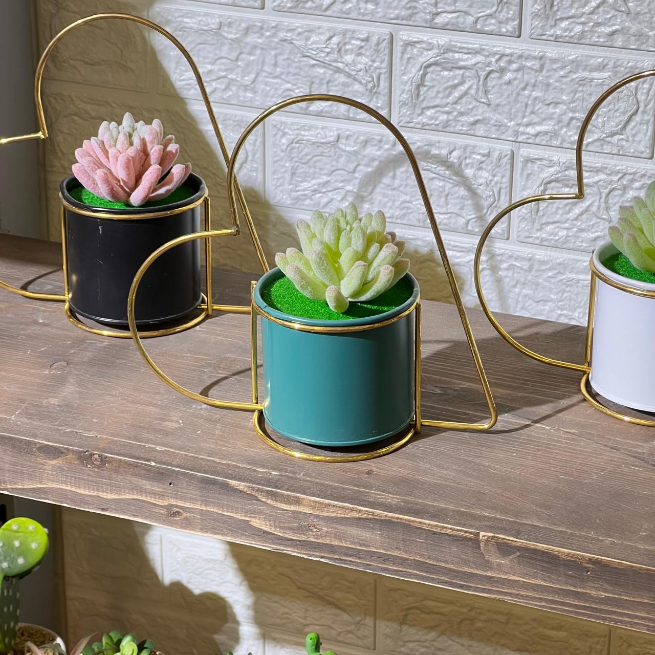 Heart Frame Artificial Succulent