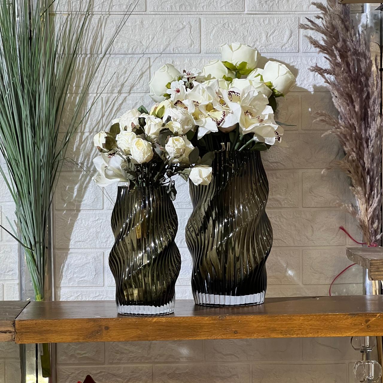 Curvy Cylinder Luxury Vase Set