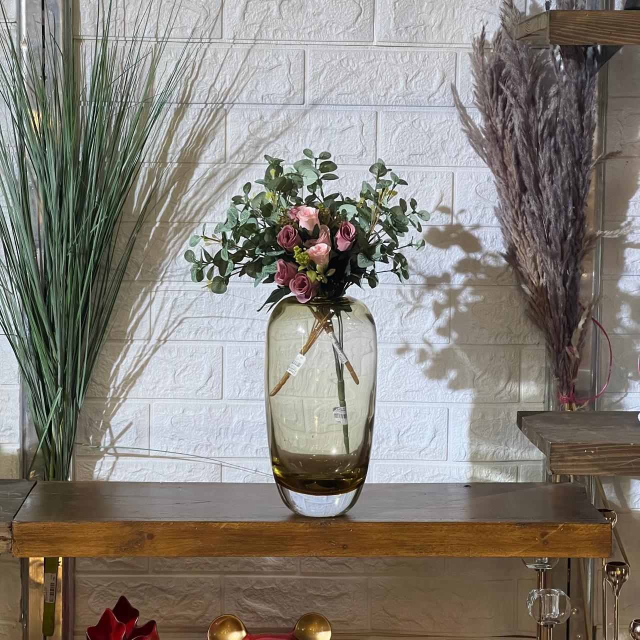 Yellow Tint Minimal Vase