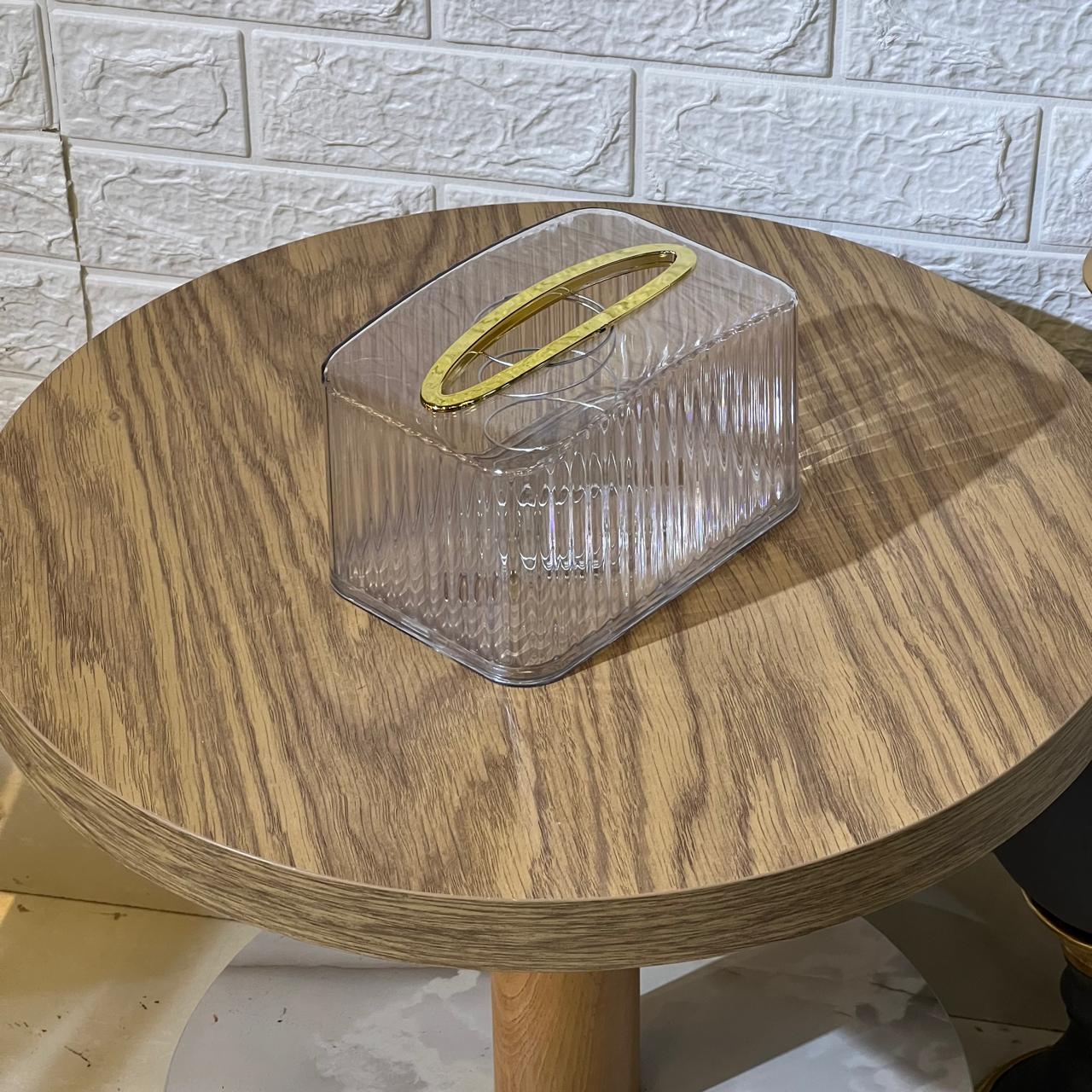 Transparent Spring Tissue Box