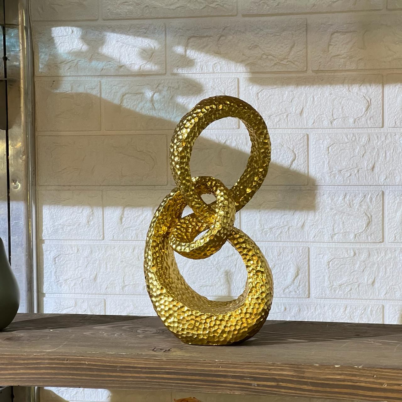 Abstract Golden Sculpture