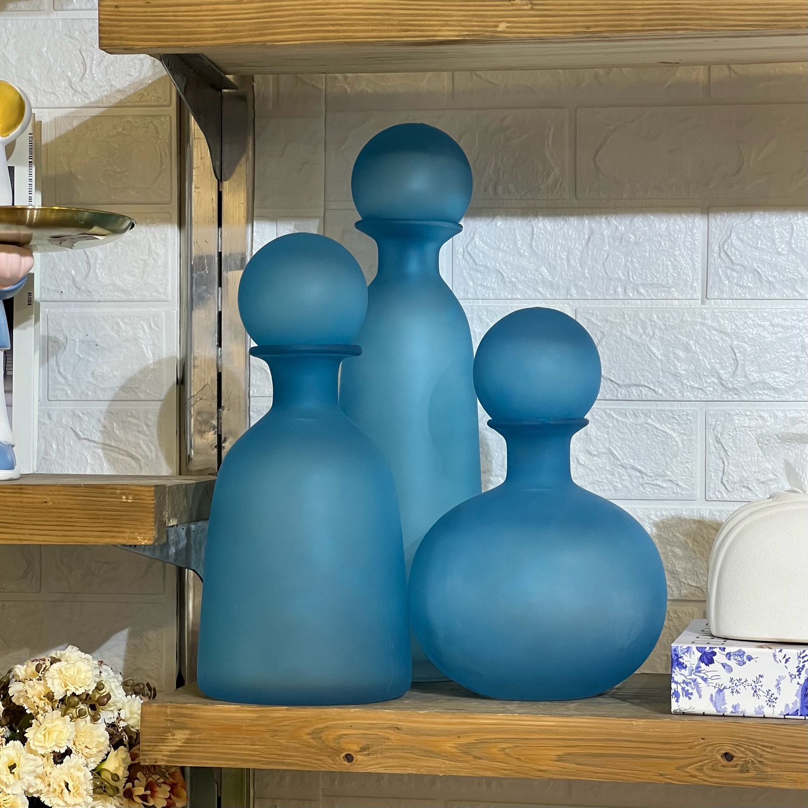 Beautiful Matte Turquoise Vases