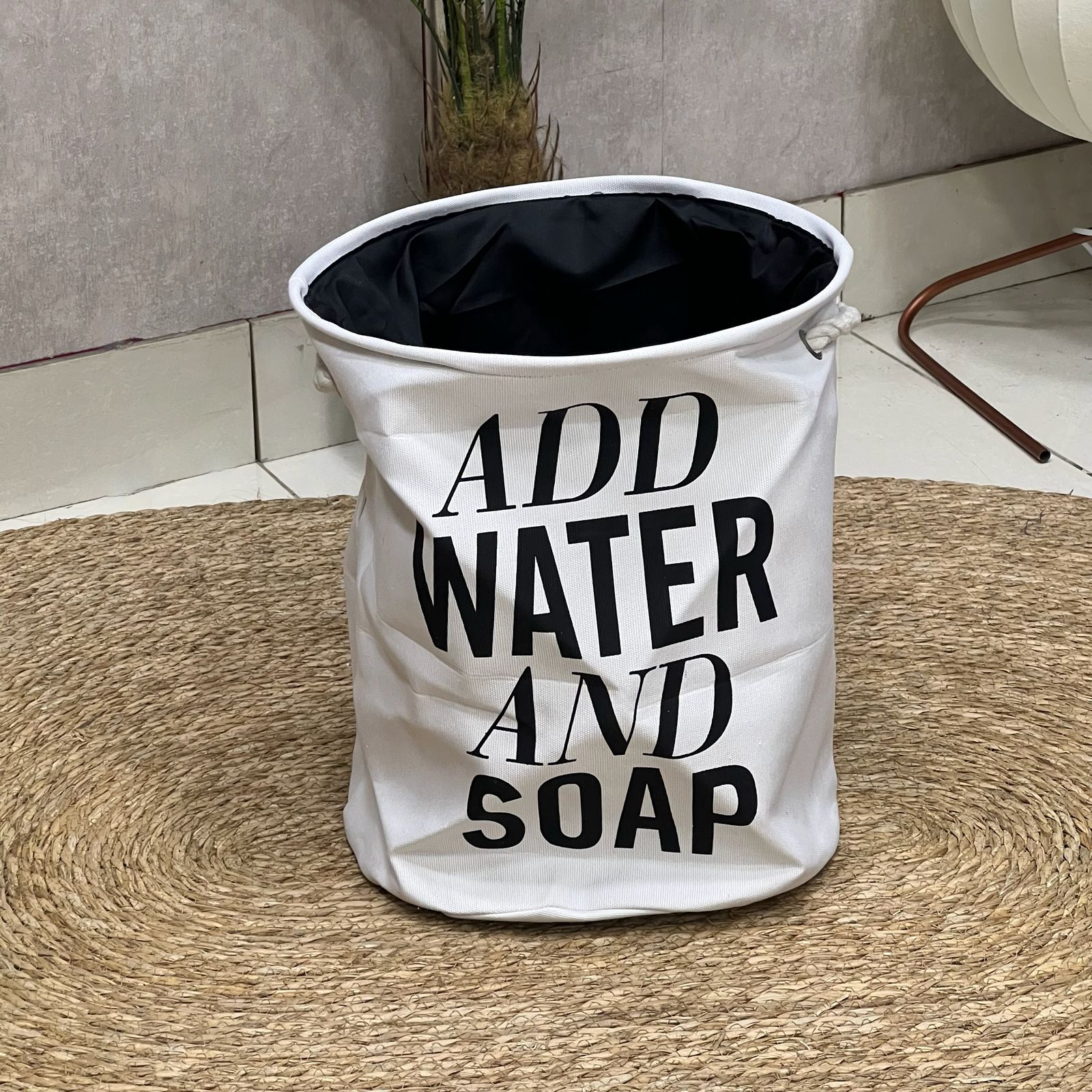 White Laundry Basket