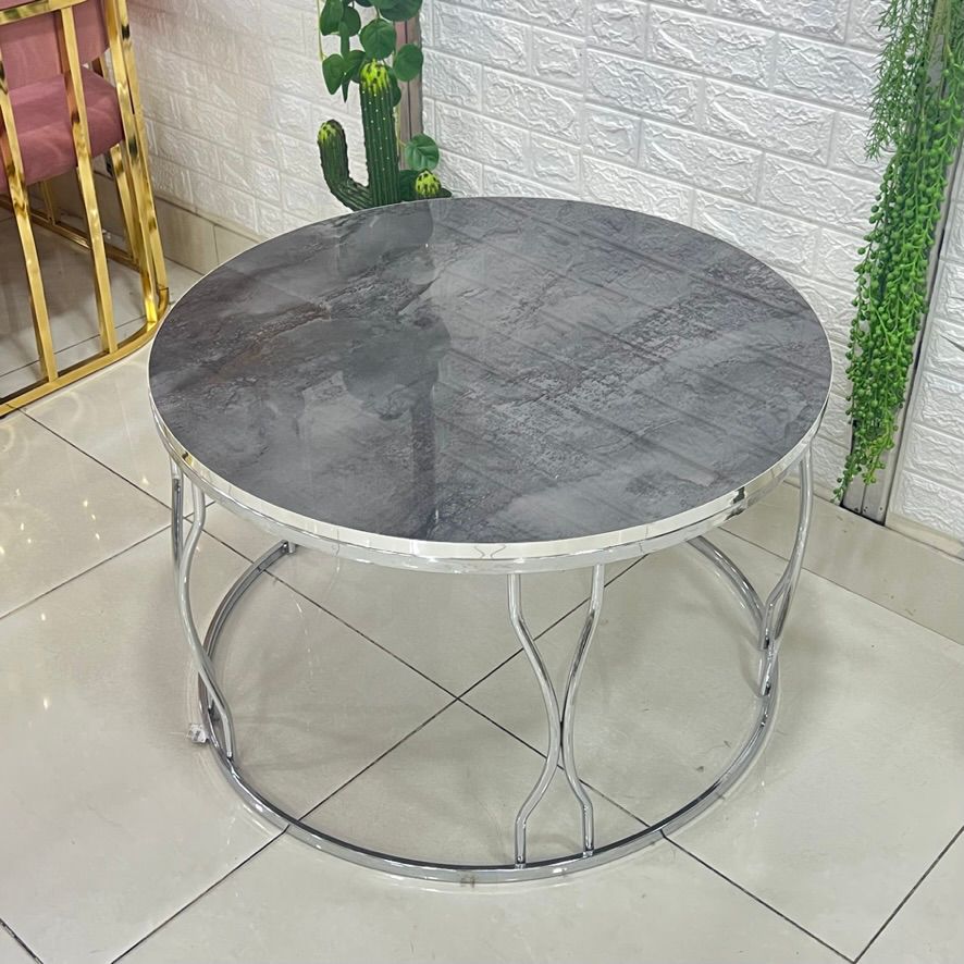 Chrome Silver Center Table