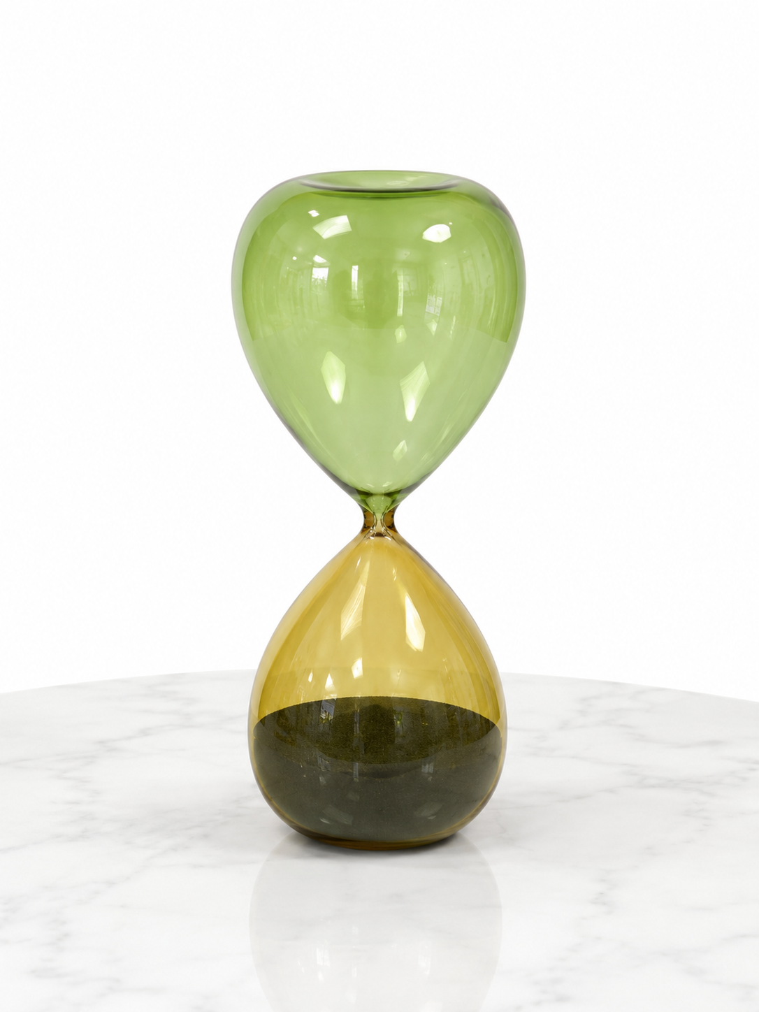 Green and Yellow Decorative Hourglass