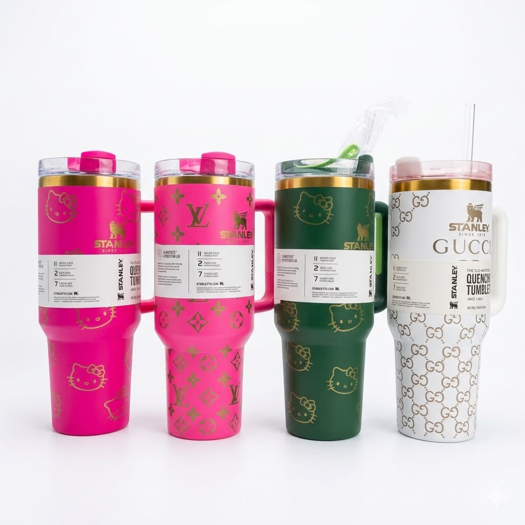 Luxury Designer Stanley-Style Tumbler