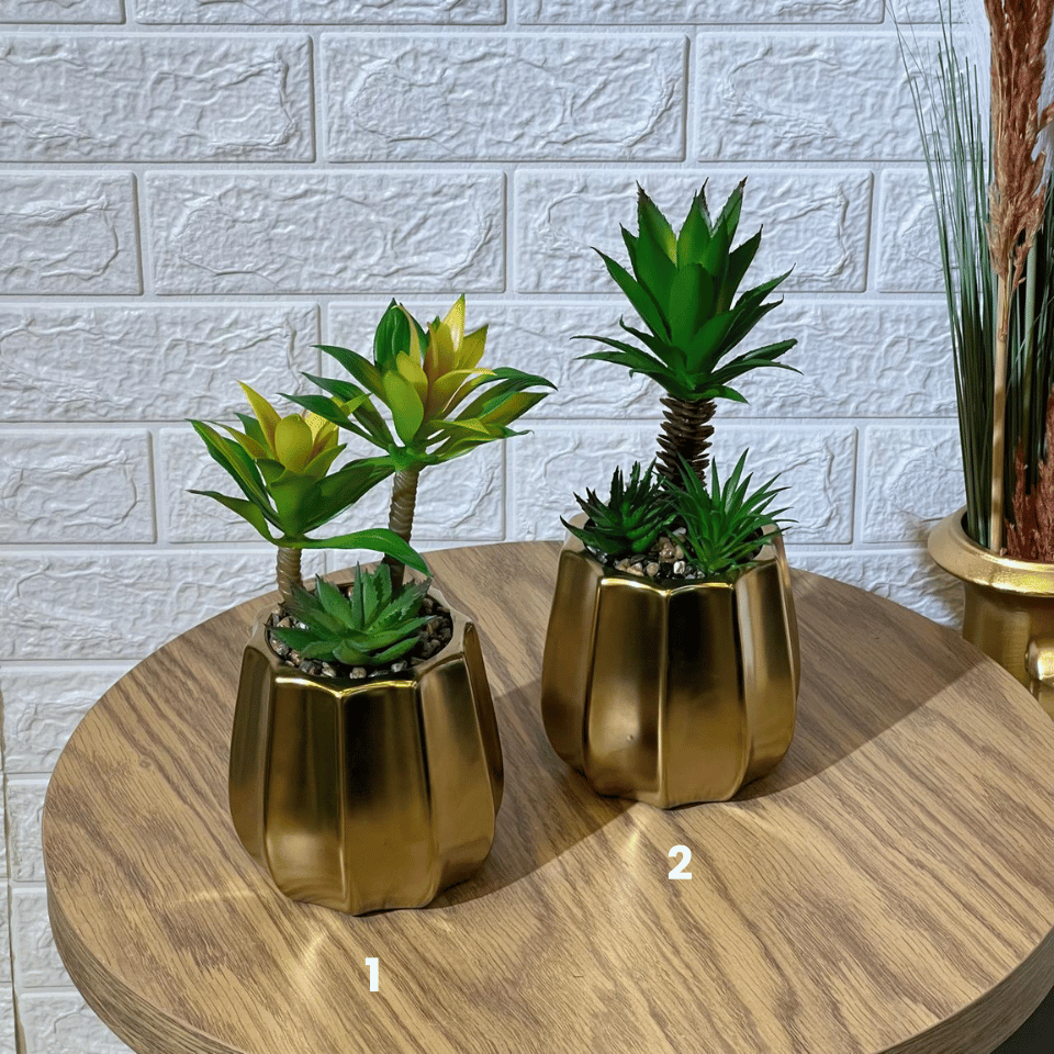 Matte Golden Pot Arrangement