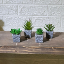 Stone Look Mini Artificial Plant