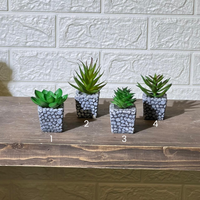 Stone Look Mini Artificial Plant