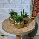 Striped Golden Artificial Plant Arrangement
