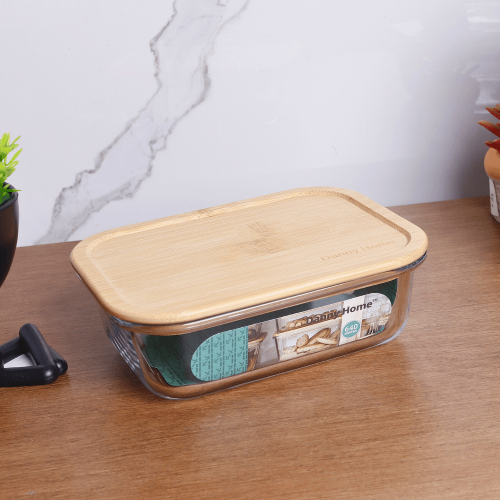 Danny Home rectangular glass storage container