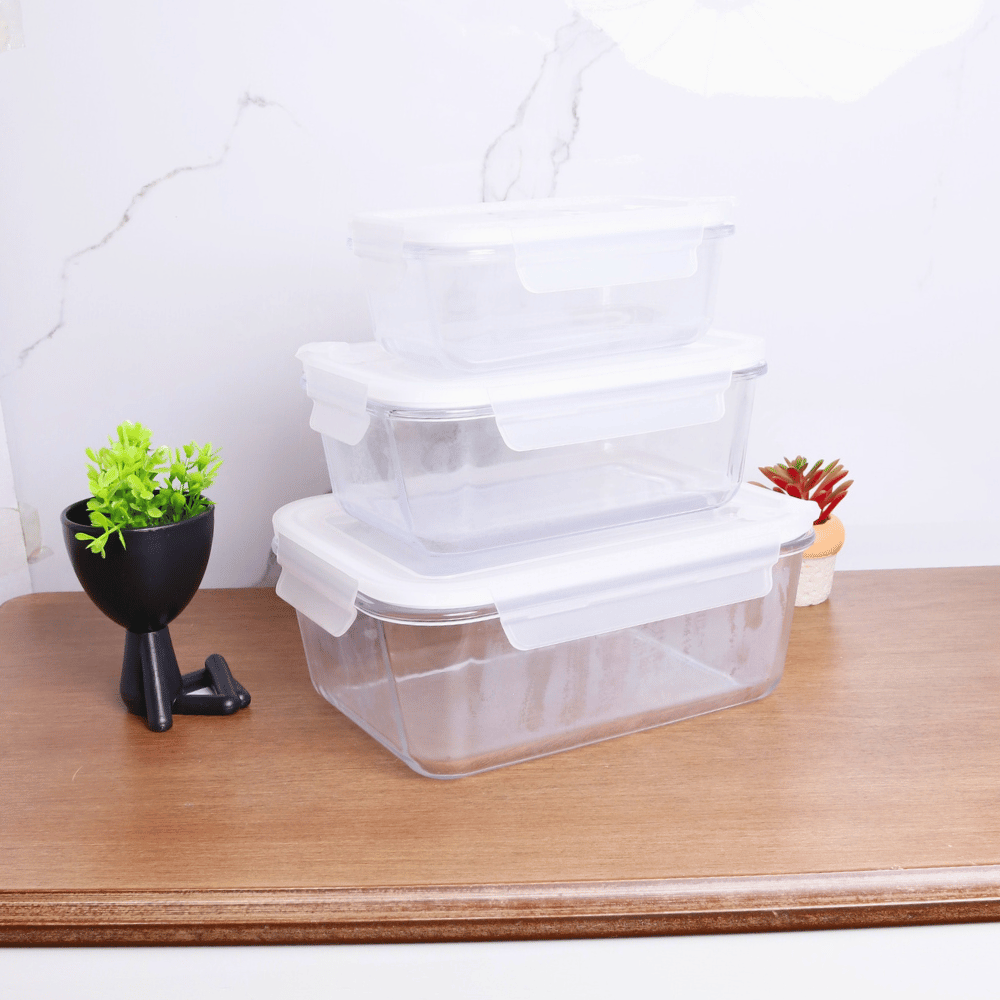 Glass Food Storage Containers Set