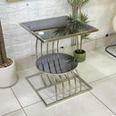 Square Mirror Top Table