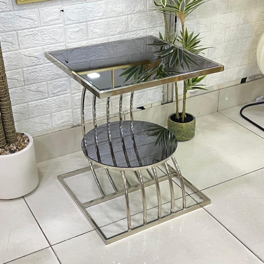 Square Mirror Top Table