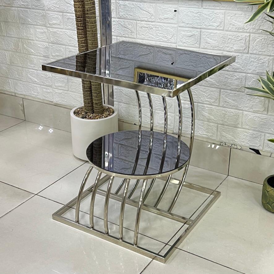Square Mirror Top Table