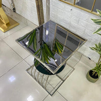Square Mirror Top Table