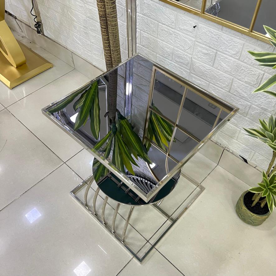 Square Mirror Top Table