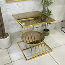 Square Mirror Top Table