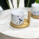 Wooden Trey White Mug