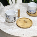 Wooden Trey White Mug