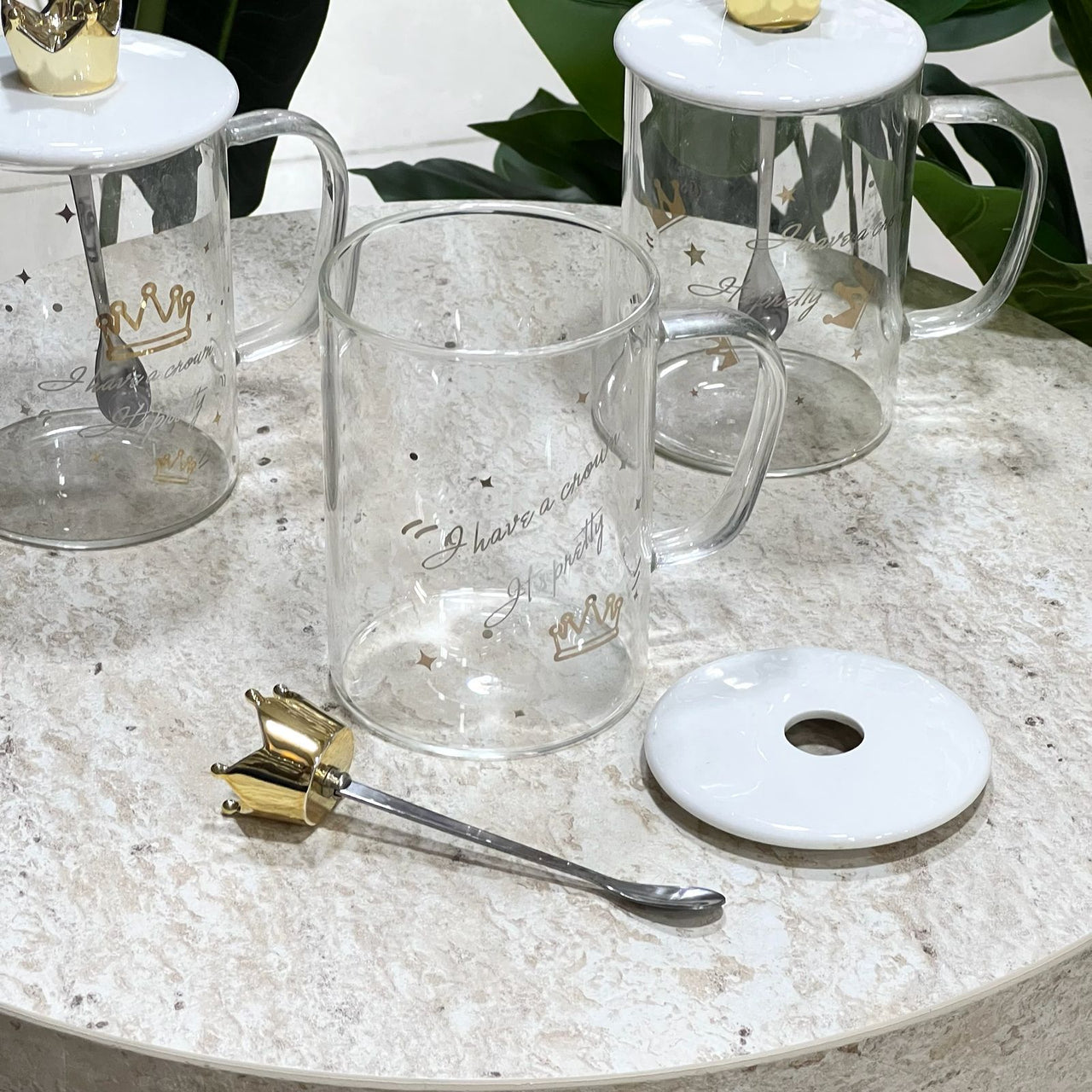 Clear Crown Mugs