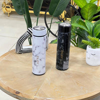 Slim Marble Stainless Steel Thermal Bottle