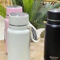 Big Matte Stainless Steel Thermal Bottle