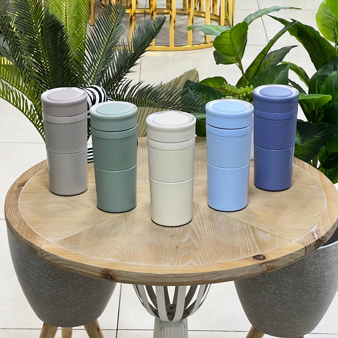 Textured Matte Stainless Steel Thermal Bottle