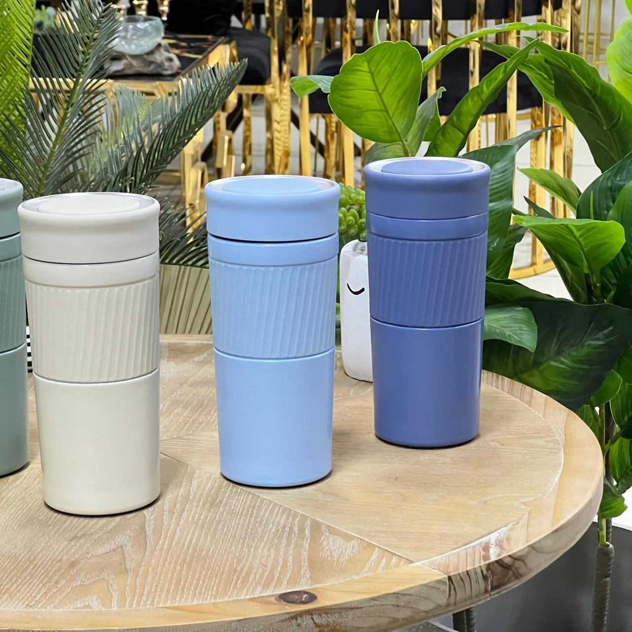 Textured Matte Stainless Steel Thermal Bottle