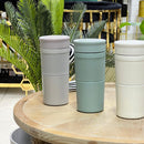 Textured Matte Stainless Steel Thermal Bottle