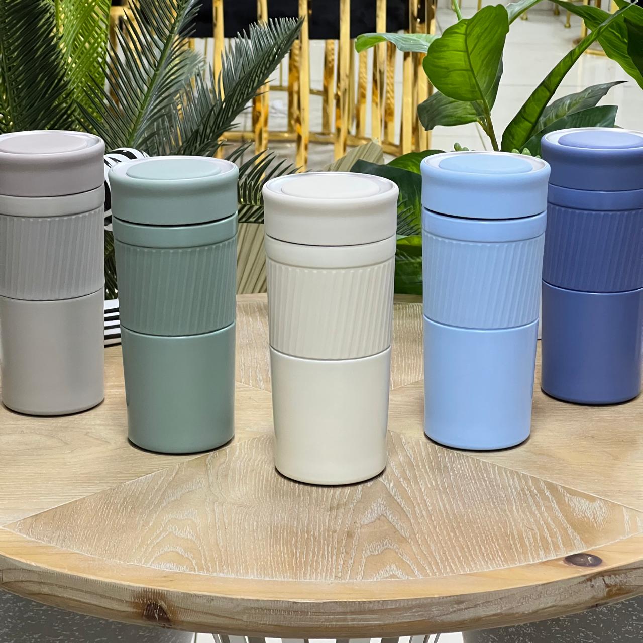 Textured Matte Stainless Steel Thermal Bottle