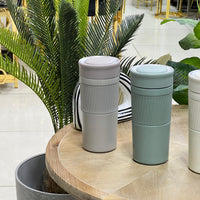 Textured Matte Stainless Steel Thermal Bottle