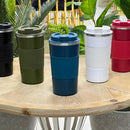 Steel Rim Design Stainless Steel Thermal Mug