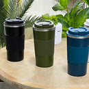 Steel Rim Design Stainless Steel Thermal Mug