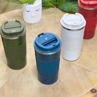 Steel Rim Design Stainless Steel Thermal Mug