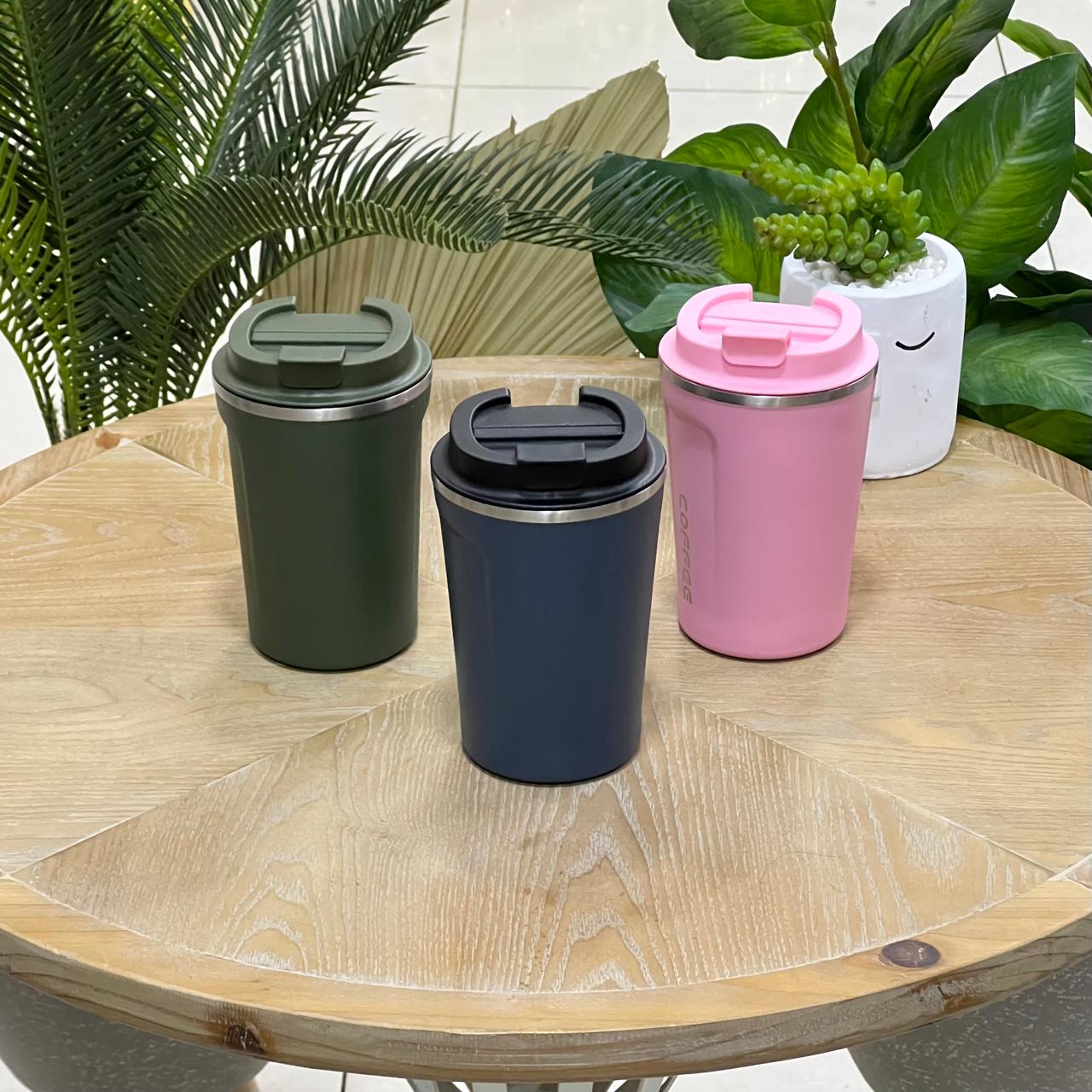 Rugged Matte Stainless Steel Thermo Mug