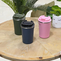 Rugged Matte Stainless Steel Thermo Mug
