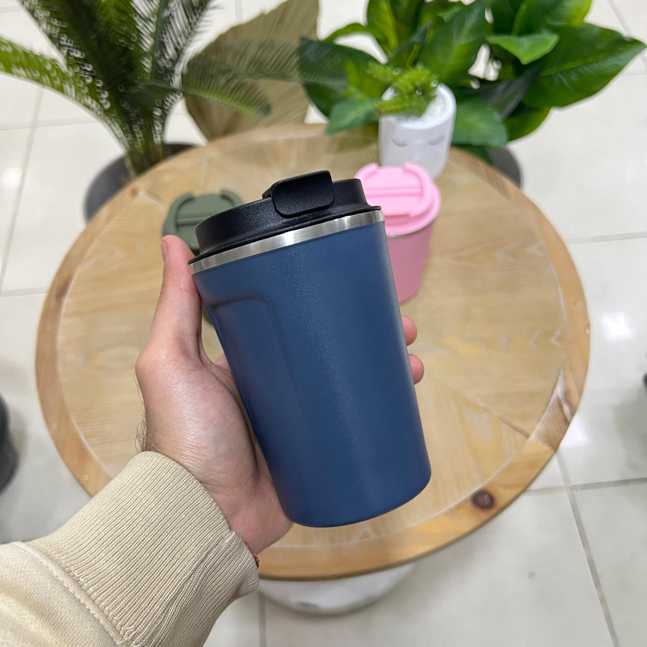 Rugged Matte Stainless Steel Thermo Mug