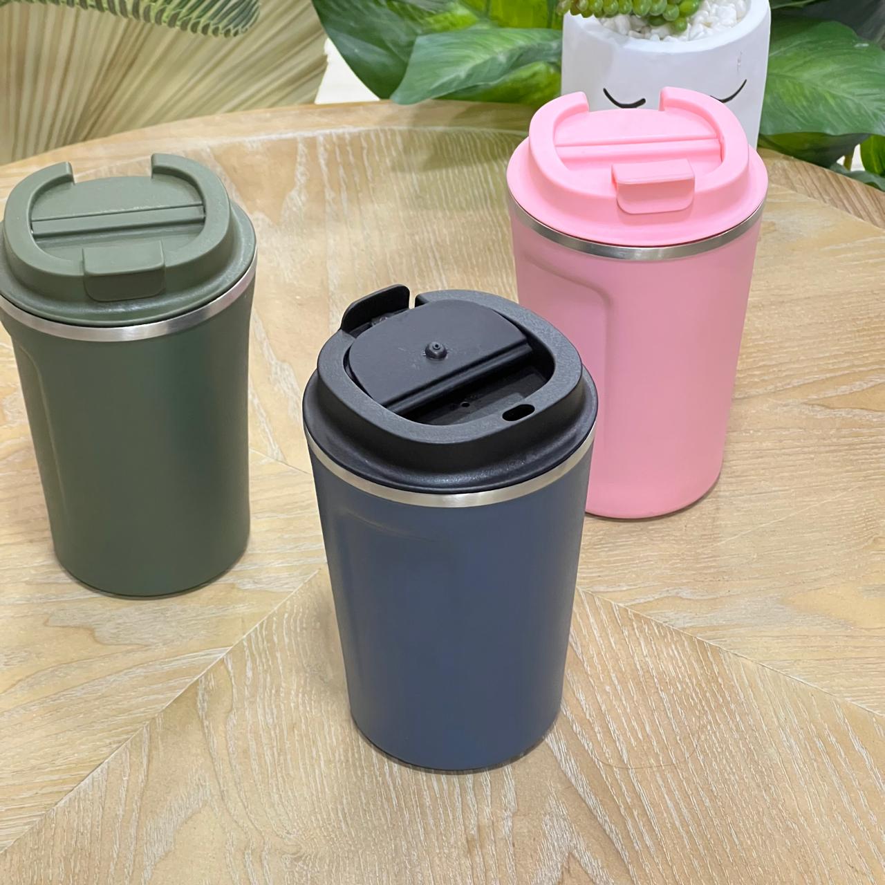Rugged Matte Stainless Steel Thermo Mug