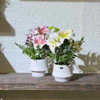 White Pot Flower