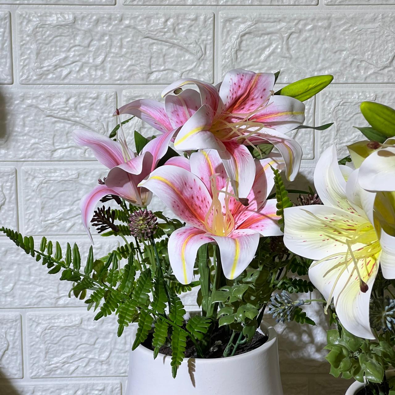 White Pot Flower