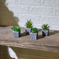 Stone Look Mini Artificial Plant