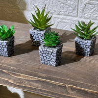 Stone Look Mini Artificial Plant