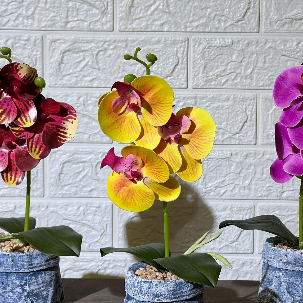 Jean Stone Look Orchid Artificial Plant