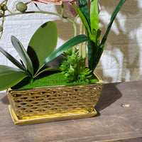 Chrome Artificial Plant Arrangement