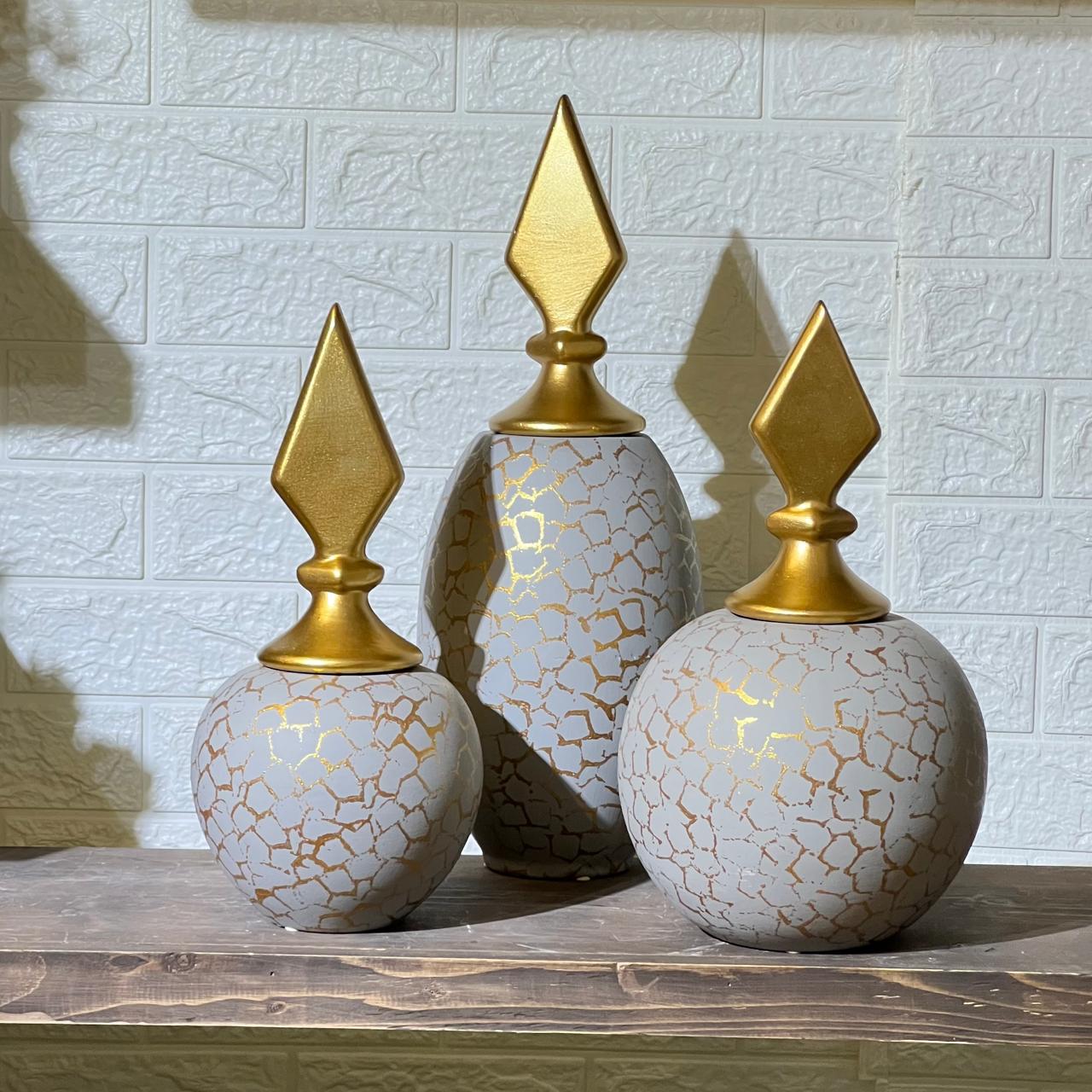 Big Rustic Ceramic Vase Set