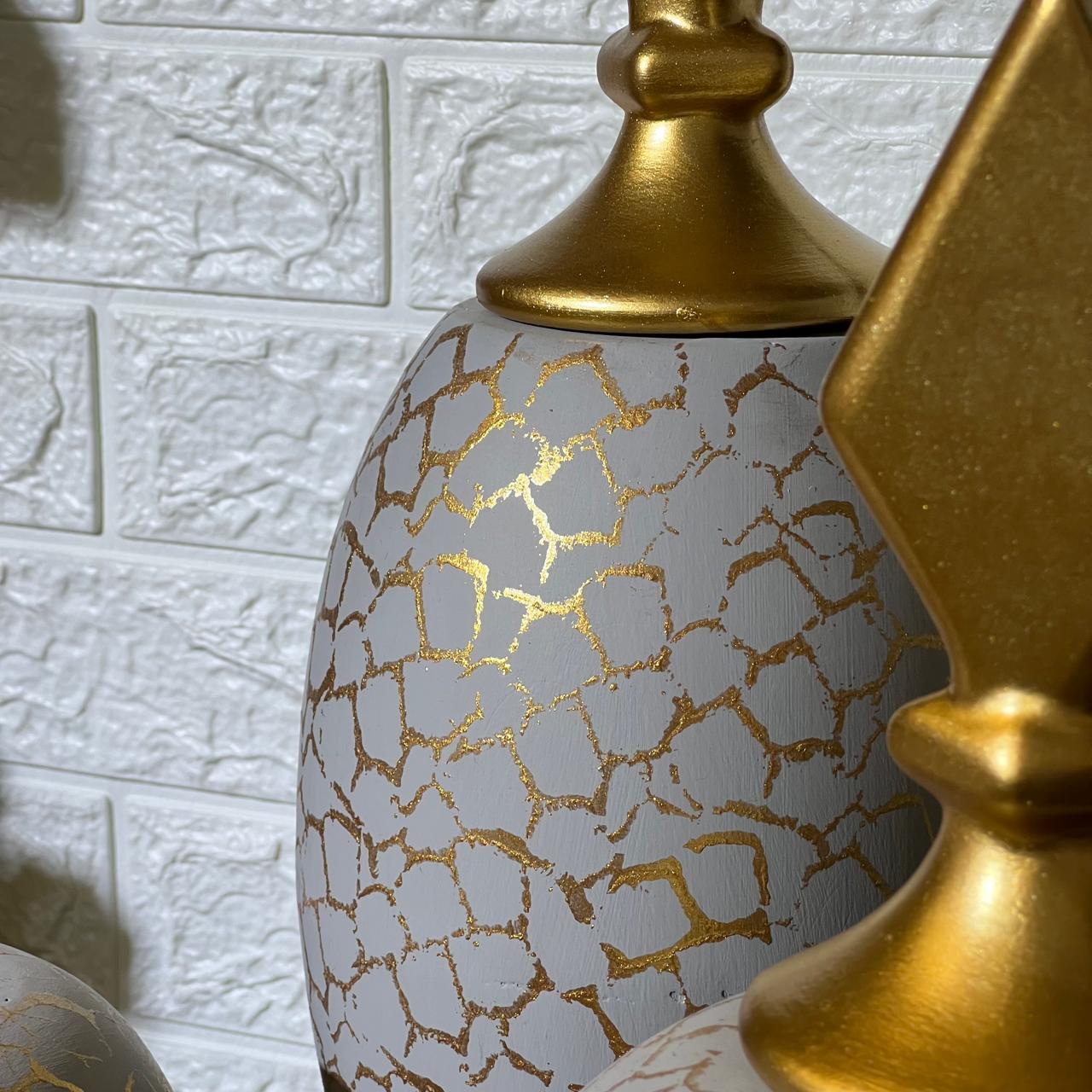 Big Rustic Ceramic Vase Set