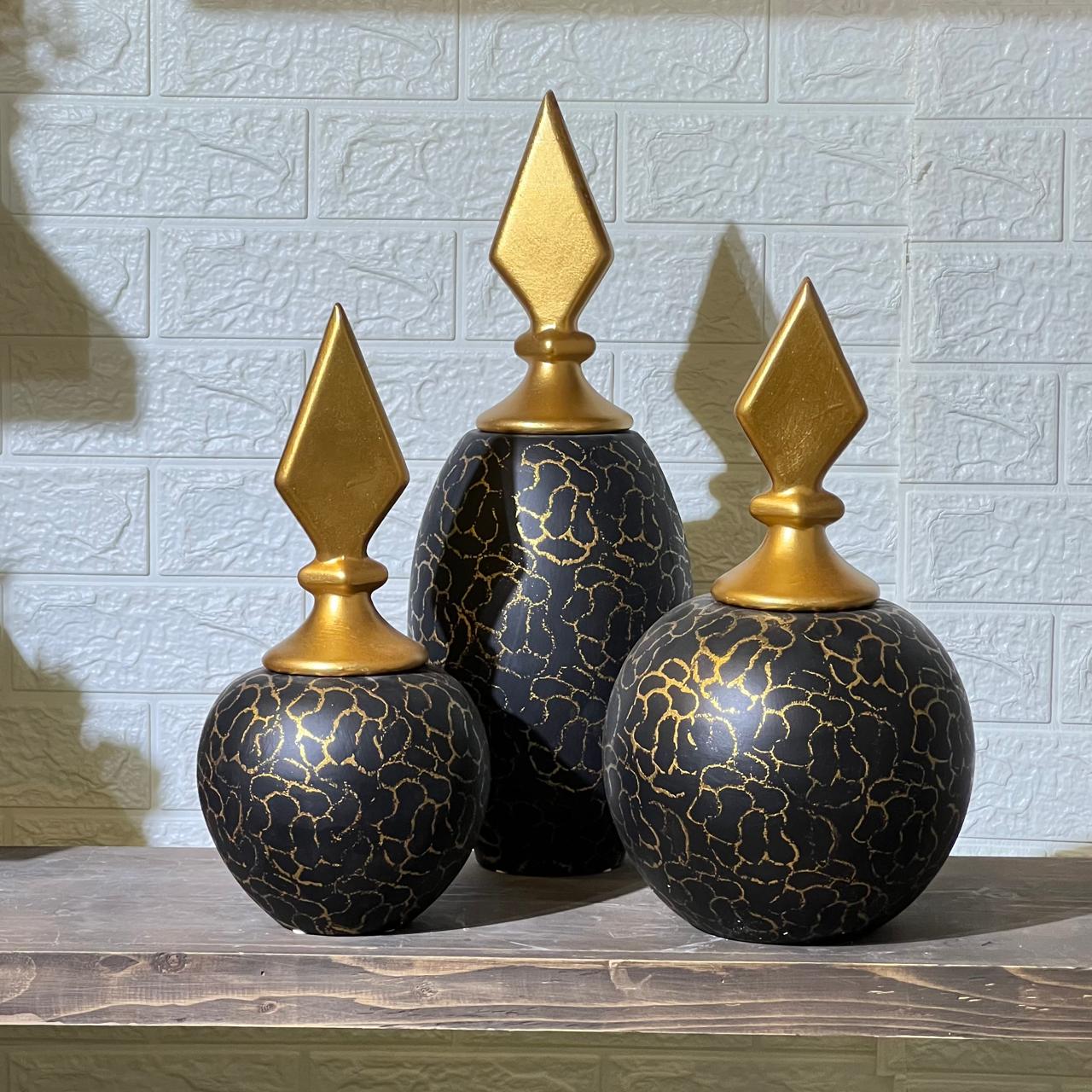 Big Rustic Ceramic Vase Set