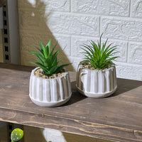 Cool Concrete Pot Artificial Succulent
